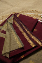 Wine Maroon Maheswari