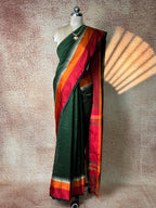 bottle green maheswari