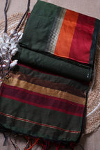 bottle green maheswari