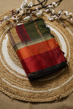 bottle green maheswari